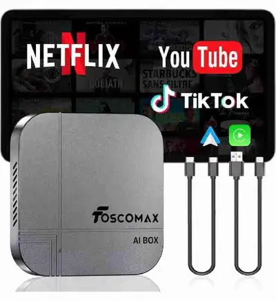 Magic Al Box-Wireless Carplay Adapter & Android Auto with Stream, View more