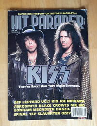 Hit Parader magazine Aug 1992 Kiss Def Leppard Ugly Kid Joe