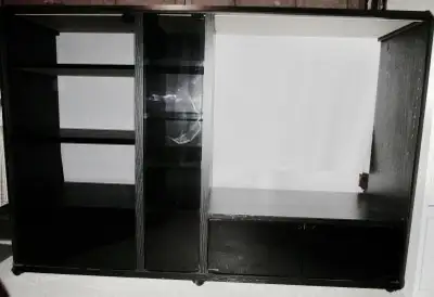 TV/AV Shelving Unit with Smoke Glass Doors, View more