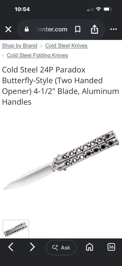 Cold Steel Paradox X 24P, View more