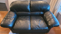 Leather Love Seat and Chair