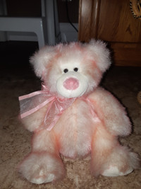 Russ Berrie vintage collectible pink bear Taffie