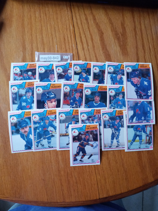 O-Pee-Chee Hockey 1983 Quebec Nordiques Complete Team Set in Arts & Collectibles in St. Catharines