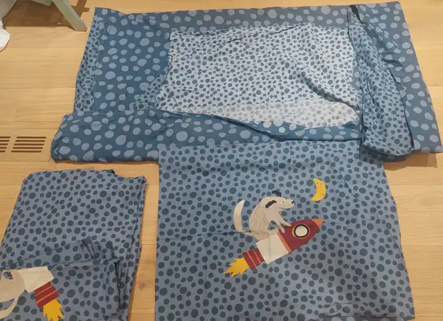 Duvet  cover & 2 pillow shams set- single bed -2 sets- cotton in Bedding in City of Toronto - Image 4