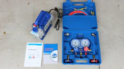 Renting out my NEW vacuum pump as needed one to pull vacuum on my new mini split system. Has the ada...