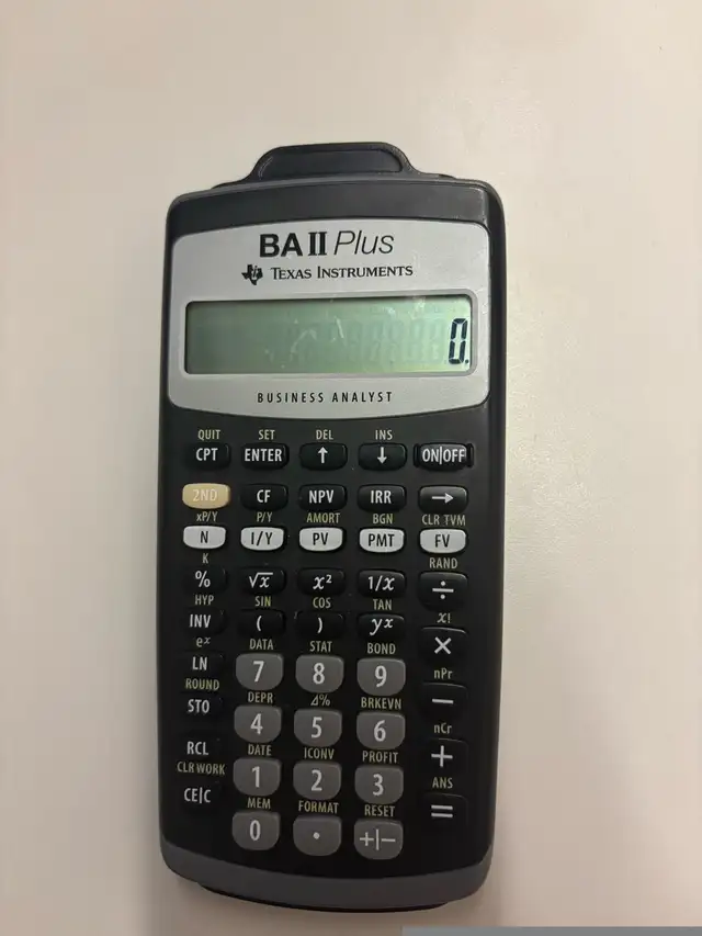 Texas Instruments BA II Plus64617625221633120