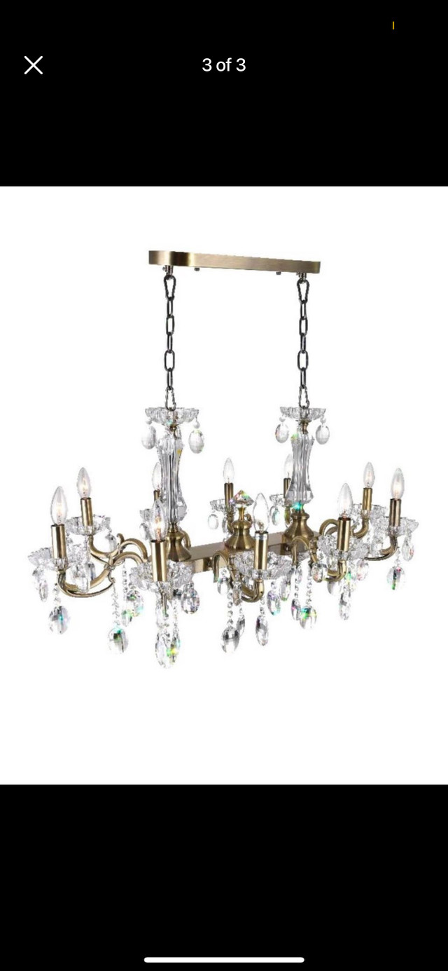 Flawless 10 light up chandelier  in Indoor Lighting & Fans in London - Image 3