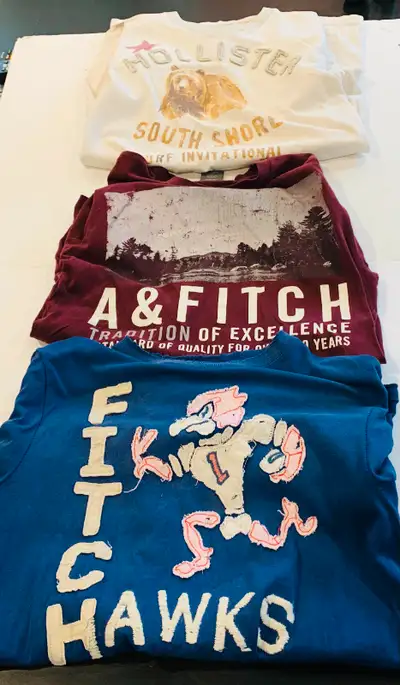 Abercrombie and Fitch/Hollister Men's T-Shirts - 9 gently used, View more