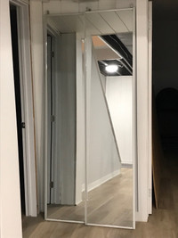 Mirror closet doors for 19-36” opening