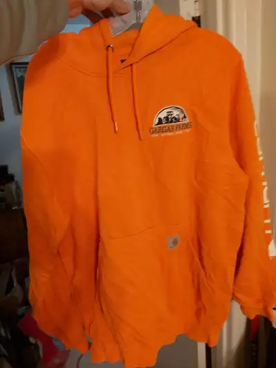 Carhartt Orange Hoodie Farm Branded Vibrant Rare, View more