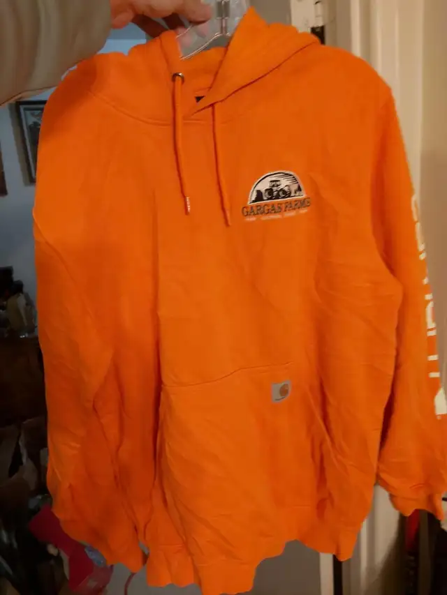 Carhartt Orange Hoodie Farm Branded Vibrant Rare in Men's in Kingston - Image 2