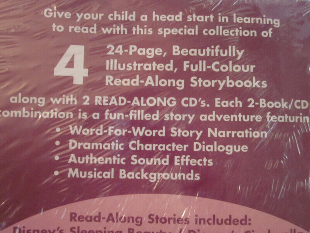 FOUR READ ALONG STORY BOOKS FOR WALT DISNEY PRINCESSES in Children & Young Adult in Markham / York Region - Image 3