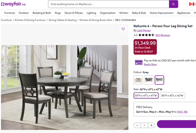 Dining set. $675, View more