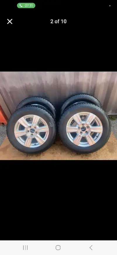 Set of UNIROYAL winter tires rims (225 65 17), pattern (5×120) With TPMS 2016 GMC TERRAIN + EQUINOX