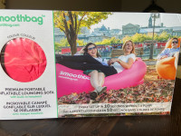 Smoothbag portable inflatable lounging sofa