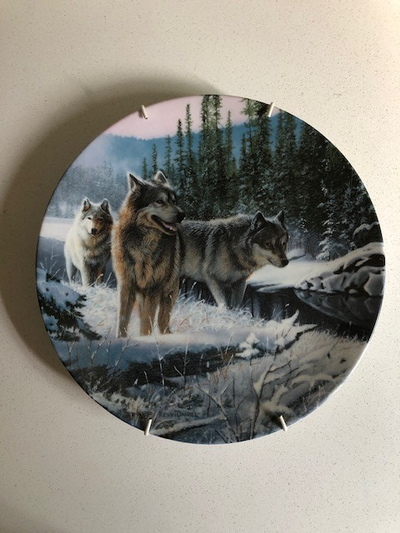 Bradford Exchange collectible plate - Winter Travelers, View more