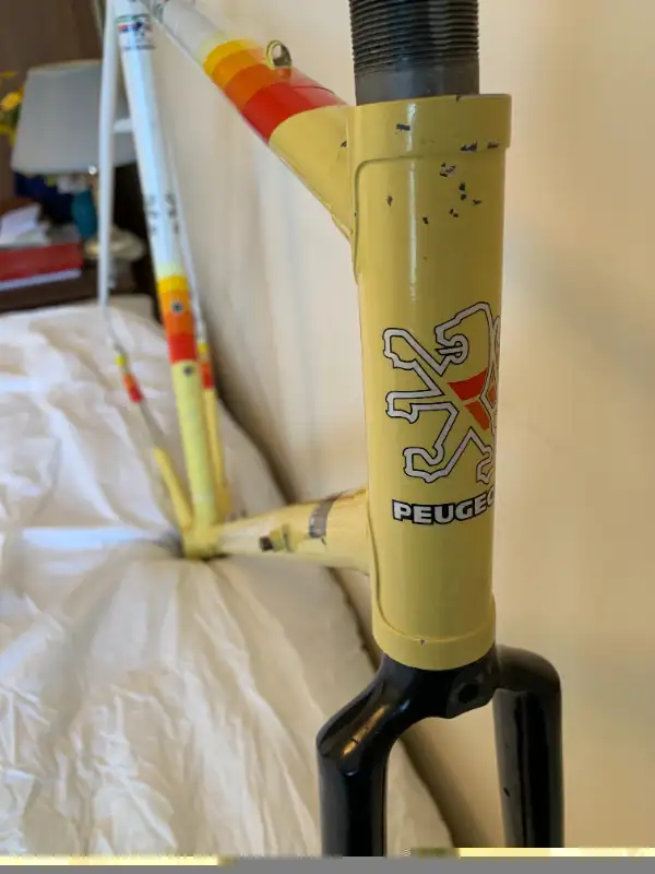 1987 PEUGEOT PZ-14 Triathlon COLUMBUS Steel FRAME - 56 cm - RARE in Frames & Parts in Ottawa - Image 4