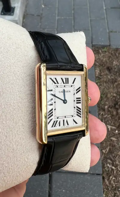 Trade my large Cartier Tank Solo gold for your small version  , View more