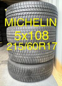 215/60R17 5x108 Michelin Winter (4 Tires) 