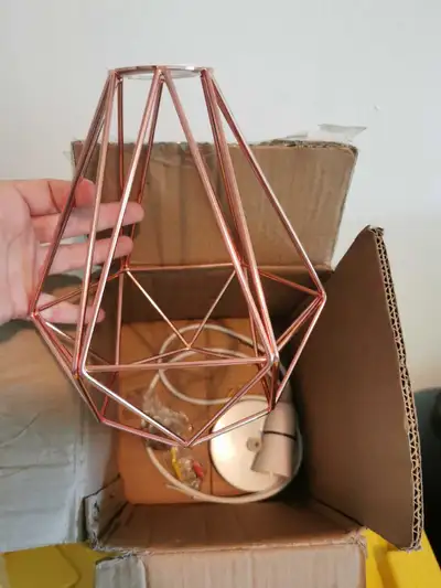 Rose gold abstract Pendant Light, View more