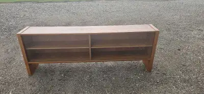 Mid-century teak console hutch, View more