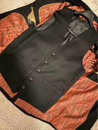 Boys' Black Suit, Vest & Pants (Size 18)