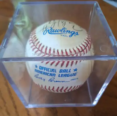 1987 TORONTO BLUE JAYS SIGNED BASEBALL, View more