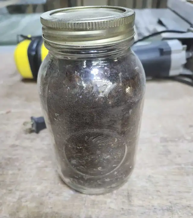 Mason Jar with Shellac flakes  in Other in Barrie - Image 2