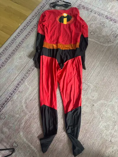 Worn once, includes bodysuit and mask, size L/XL