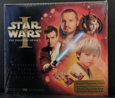 Star Wars Episode I: The Phantom Menace Widescreen Video (Collector's Edition. VHS, 1999) - new, fac...