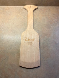 Master Chef BBQ Wooden Scraper. New, never used. Smoke, pet free