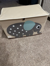 Kids storage box with infant toys 