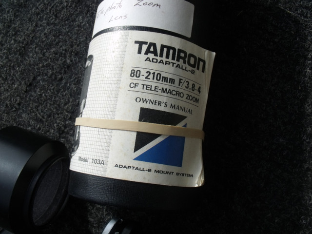 Tamron 80-210mm. F/3.8.4 Zoom Camera lens in Cameras & Camcorders in Peterborough - Image 2