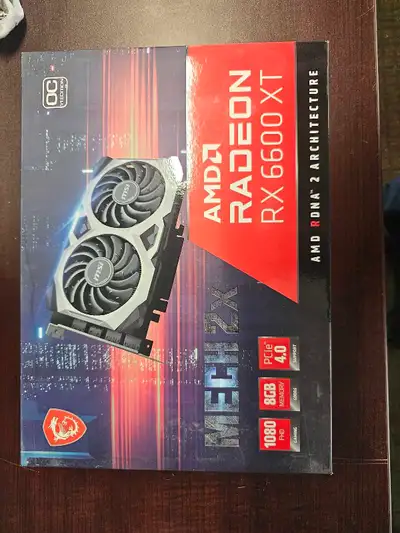 Selling an AMD RX 6600 XT 8GB graphics card. The card is used but is clean, fully functional, and in...