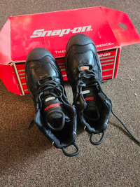 Snap-on steel toe work boots