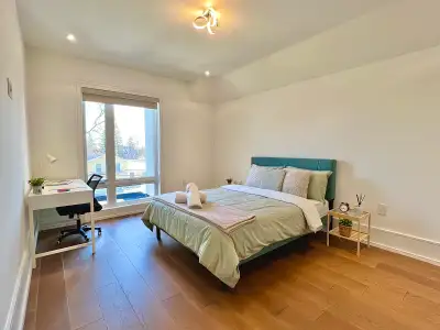Fully furnished room are available for rent in a 4 Bedroom newly built home in North York! Each room...