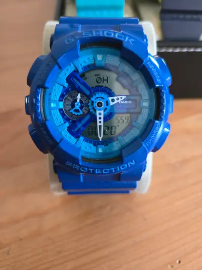 Very rare Blue G-Shock ga 110 for sale New condition with a fresh battery installed . Very hard to f...