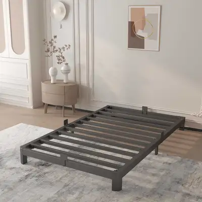 Twin Size Metal Bed Frame – Heavy-Duty Steel, View more