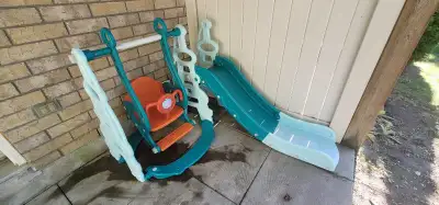 Kids' swing and slide, View more