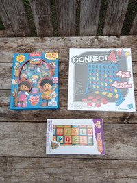 New Kids Games, Connect4, Fisher Price, Wooden Blocks