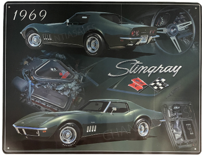 1969 Chevrolet Corvette Metal Sign, View more