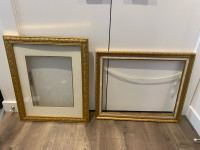 2 High Quality Gold Teimmed Wood Painting Frames