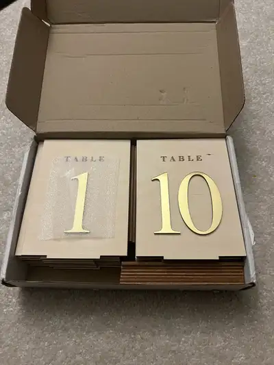  wooden wedding table Numbers 1-16, View more
