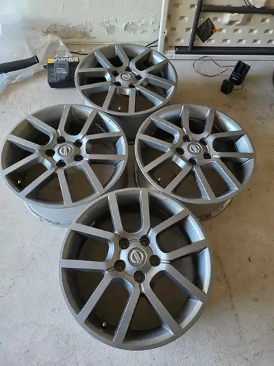 I am selling a set of four used Nissan 17-inch alloy rims, perfect for upgrading your vehicle's appe...