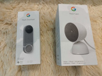 Google Nest Doorbell wired 2nd gen and Indoor camera 2nd gen