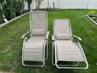 I have 2 gravity lawn chairs for sale, price is $25.00 each or take both for $40.00