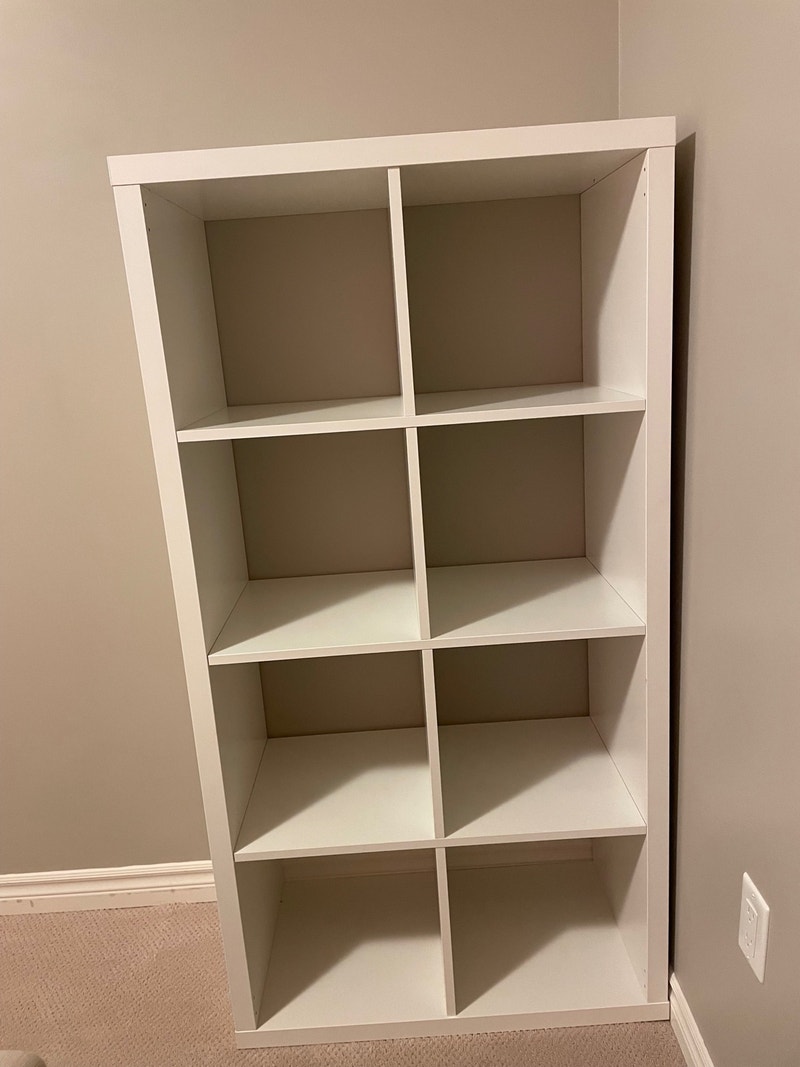 White IKEA Kallax shelf unit Bookcases & Shelving Units Kitchener / Waterloo Kijiji