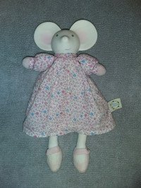 Meiya & Alvin Baby Mouse Doll Lovey Security Blanket,Teether Toy