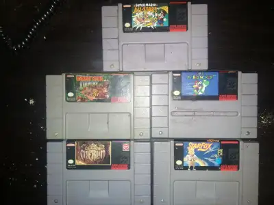 Snes 5 Pack - Mario, DKC, Starfox, View more
