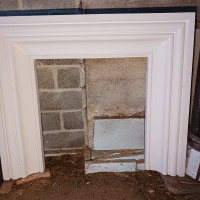 Fireplace Mantel and Surround - White